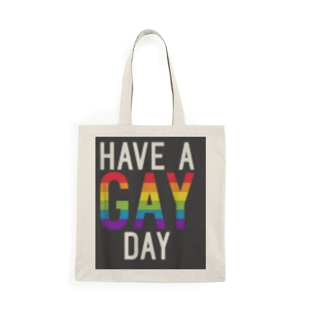 Pride 2026 tote bag /double sided image print "Have a gay day"