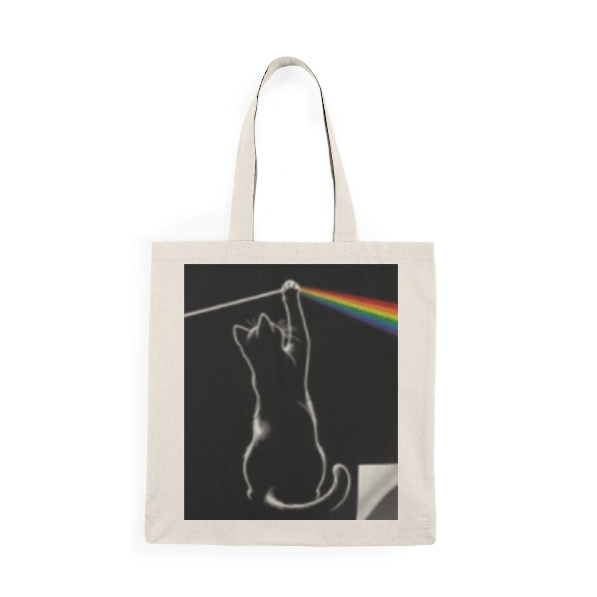 Pink Floyd Prism Tote Bag — Retro Band Art Shopper