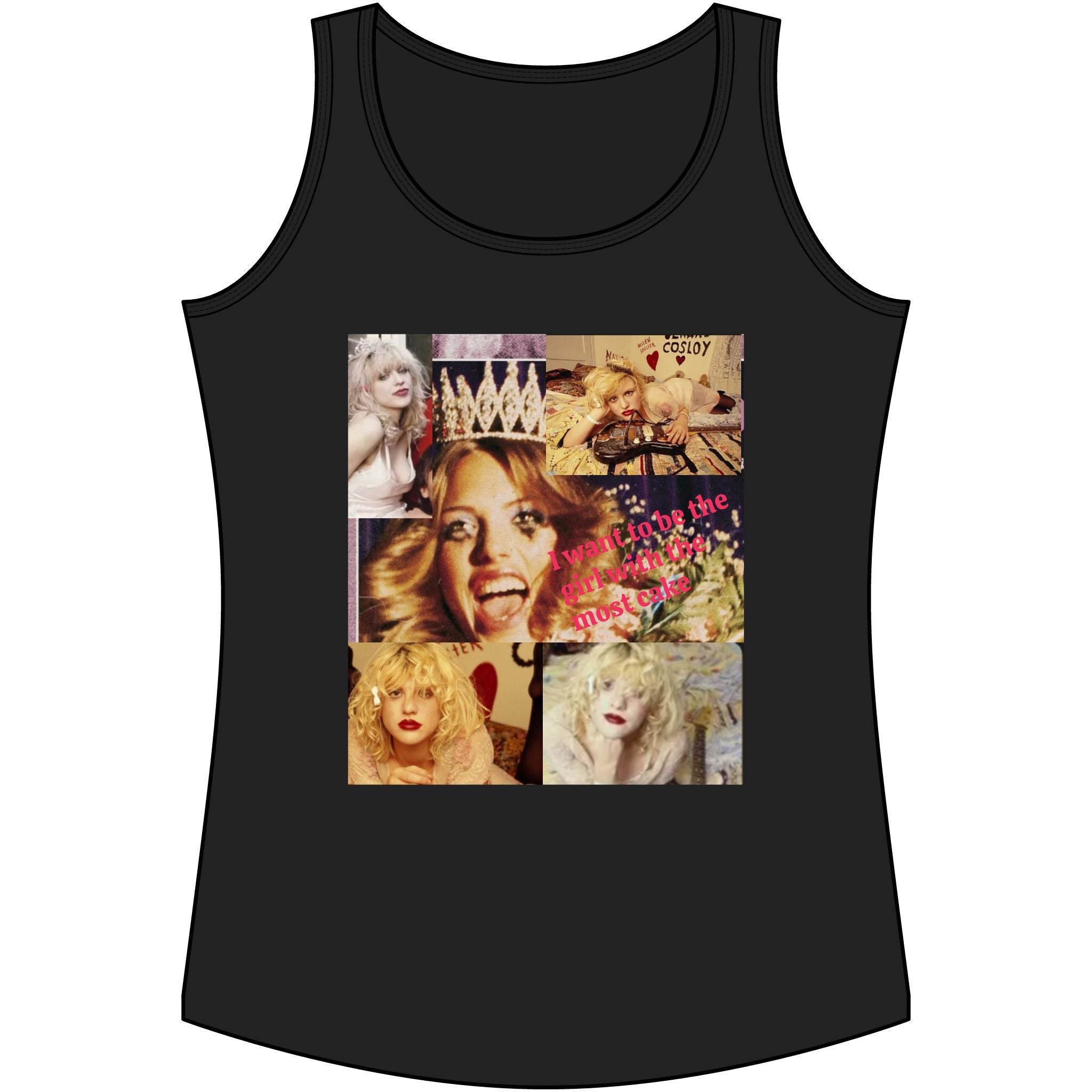 Courtney Love 'Hole' Lyrics Tank Top
