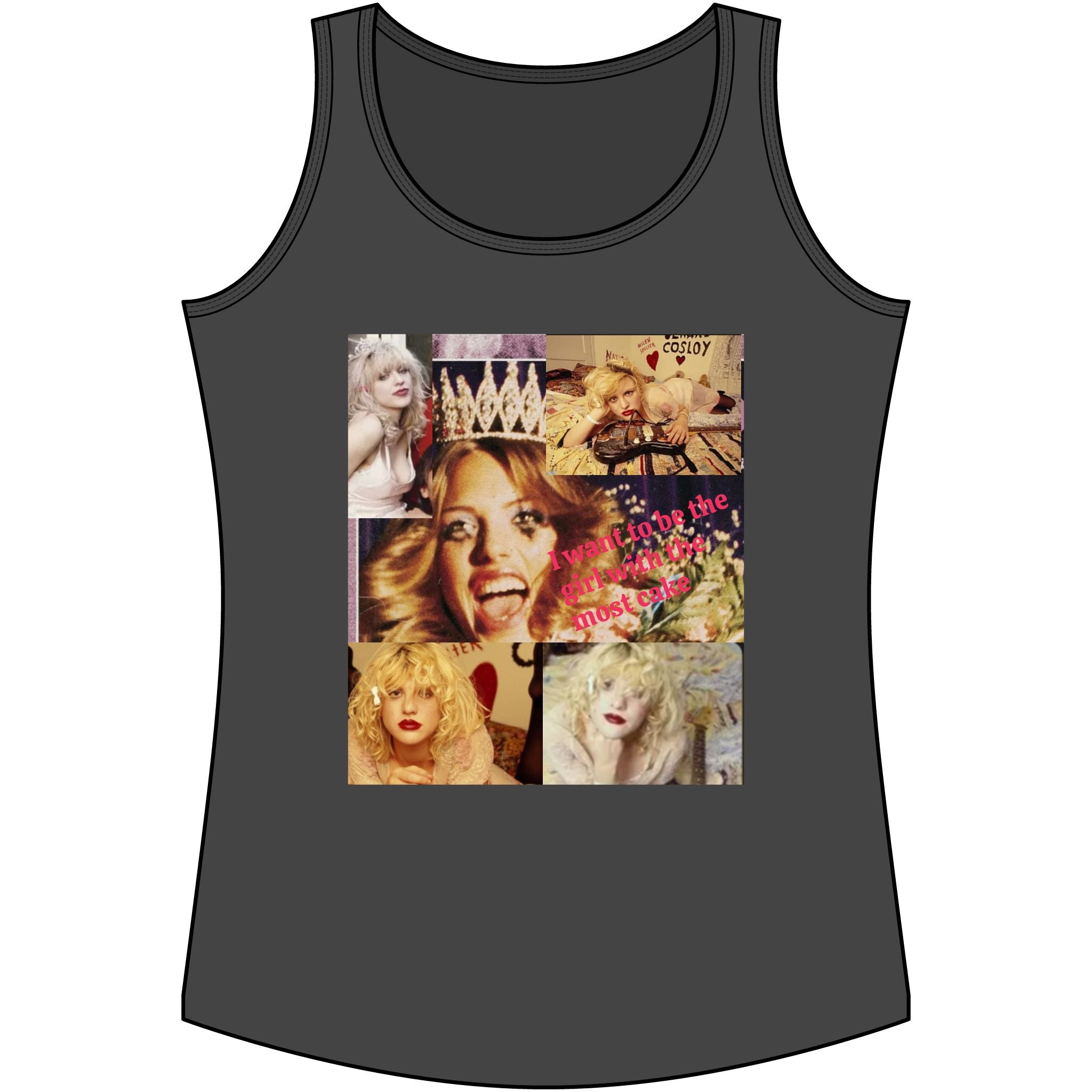 Courtney Love 'Hole' Lyrics Tank Top